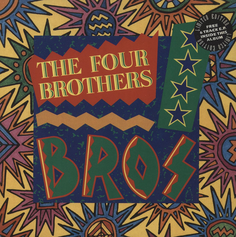 The Four Brothers Bros + 12" UK vinyl LP album (LP record) COOK023