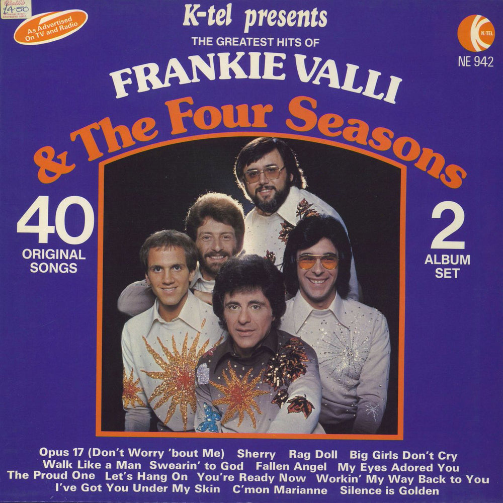 The Four Seasons The Greatest Hits Of Frankie Valli & The Four Seasons - EX UK 2-LP vinyl record set (Double LP Album) NE942