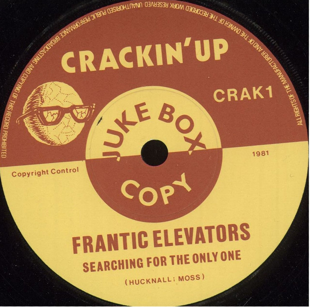 The Frantic Elevators Searching For The Only One UK 7" vinyl single (7 inch record / 45) TFE07SE54478