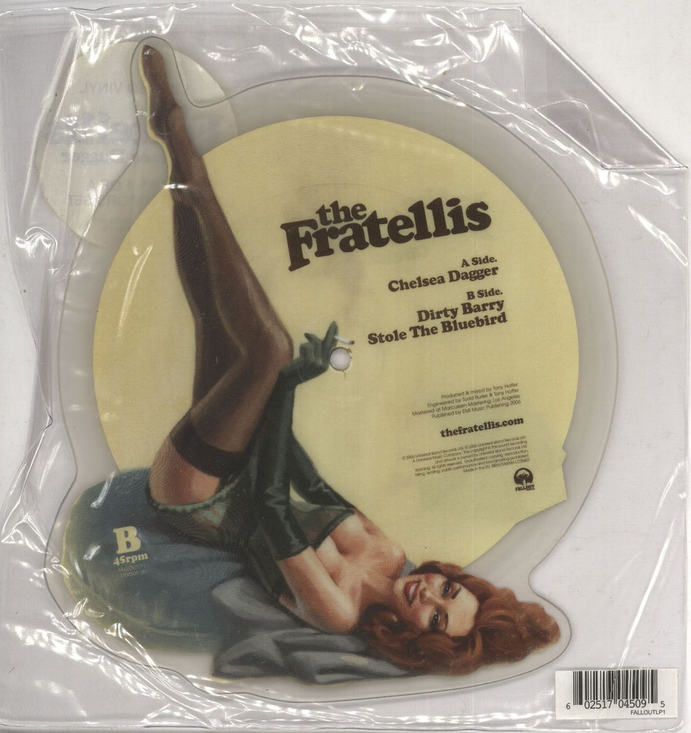 The Fratellis Chelsea Dagger - EX UK shaped picture disc (picture disc vinyl record) 602517045095