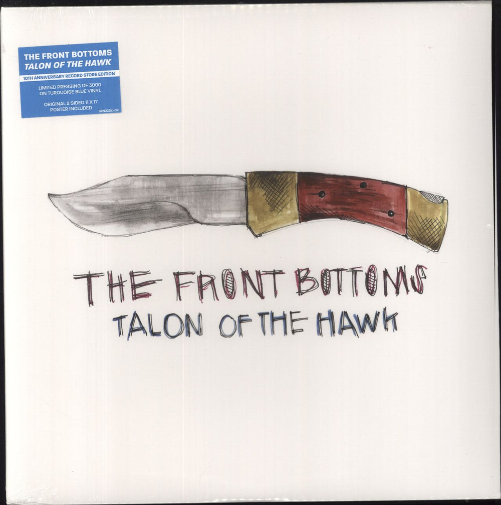 The Front Bottoms Talon Of The Hawk - RSD Turquoise Blue Vinyl - Sealed US vinyl LP album (LP record) BRN-LP-222