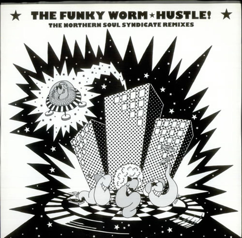 The Funky Worm Hustle! - The Northern Soul Syndicate Remixes UK 12" vinyl single (12 inch record / Maxi-single) FON15TY