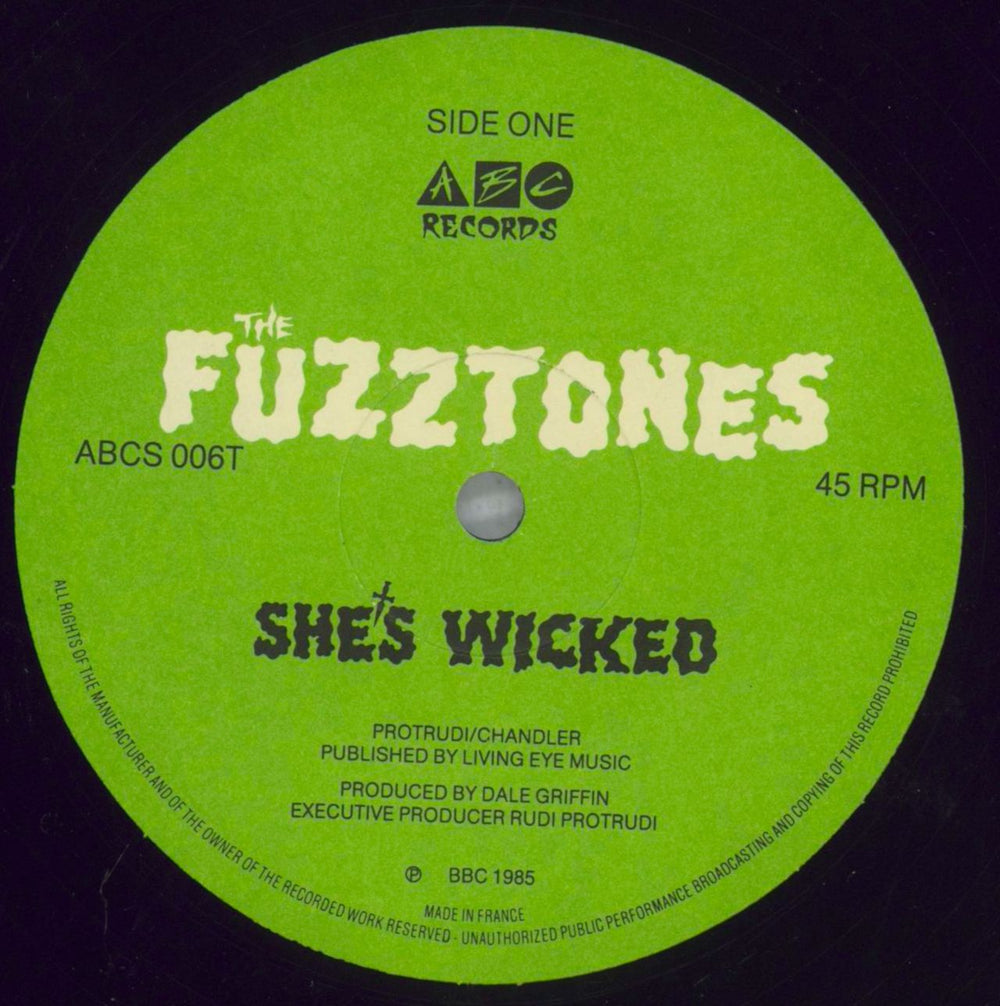 The Fuzztones She's Wicked French 12" vinyl single (12 inch record / Maxi-single) FZZ12SH823929