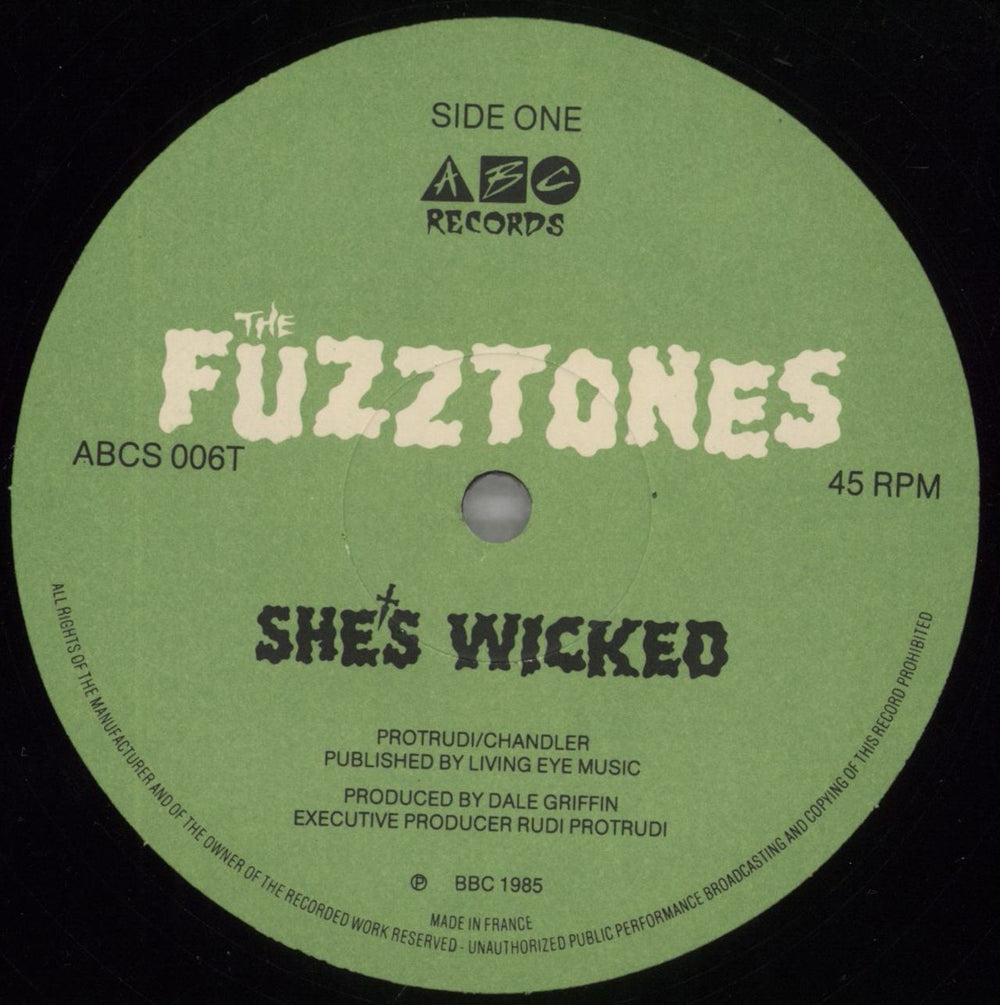 The Fuzztones She's Wicked - Shrink French 12" vinyl single (12 inch record / Maxi-single) FZZ12SH824899