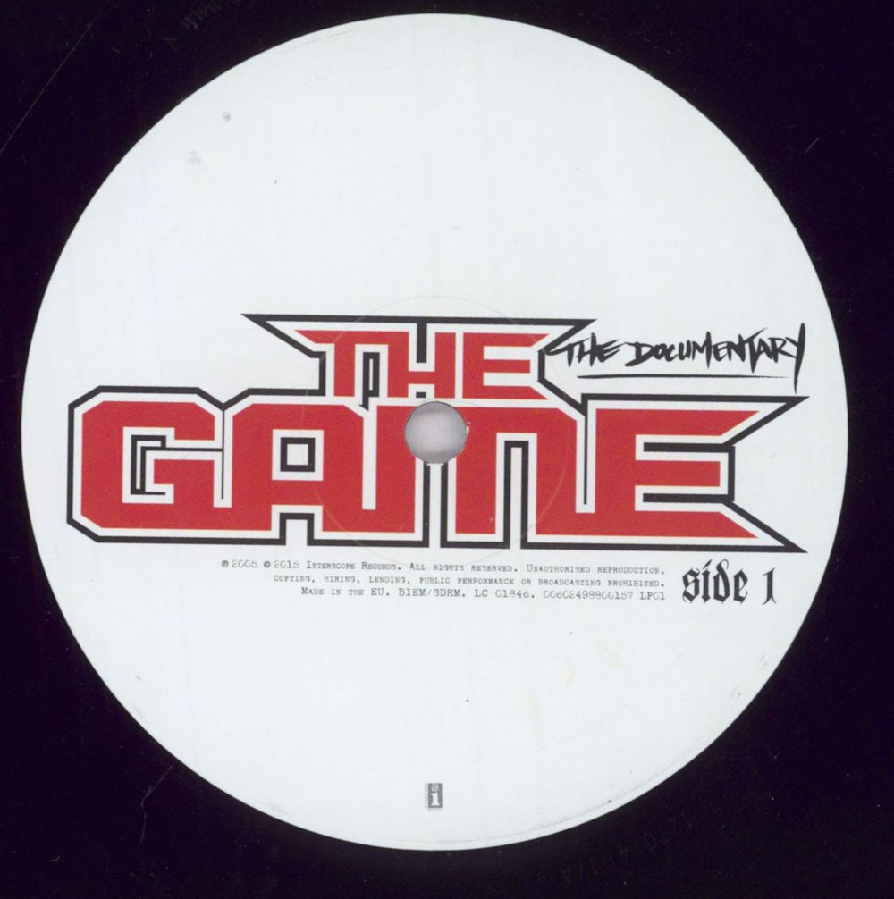 The Game (Rap) The Documentary - 180gram Vinyl - EX UK 2-LP vinyl record set (Double LP Album) V342LTH831296