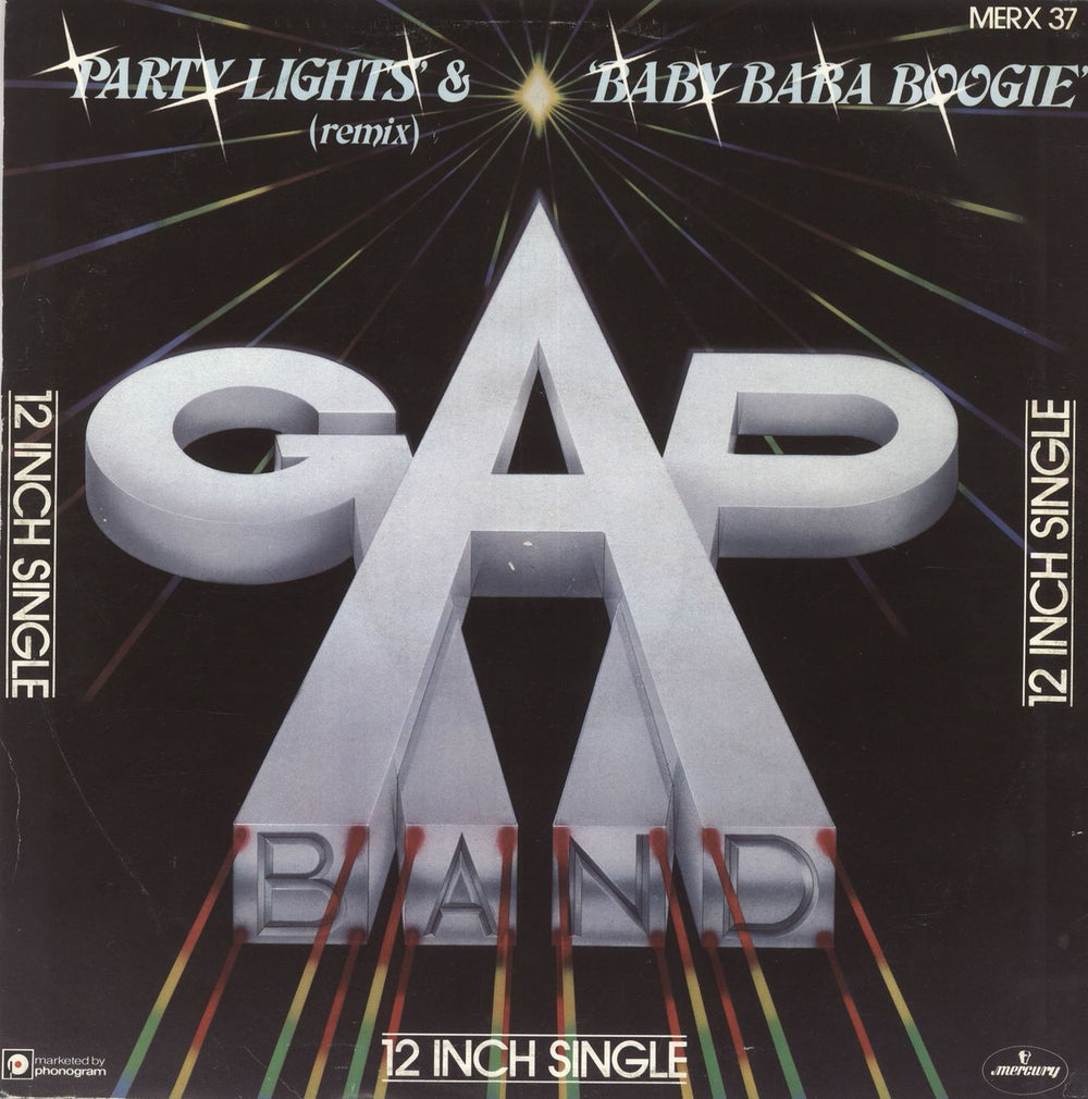 The Gap Band Party Lights (Remix) / Baby Baba Boogie UK 12" vinyl single (12 inch record / Maxi-single)