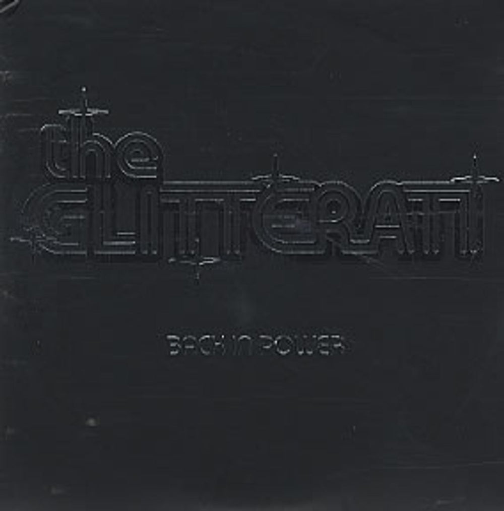 The Glitterati Back In Power UK Promo CD single (CD5 / 5") PRO15064