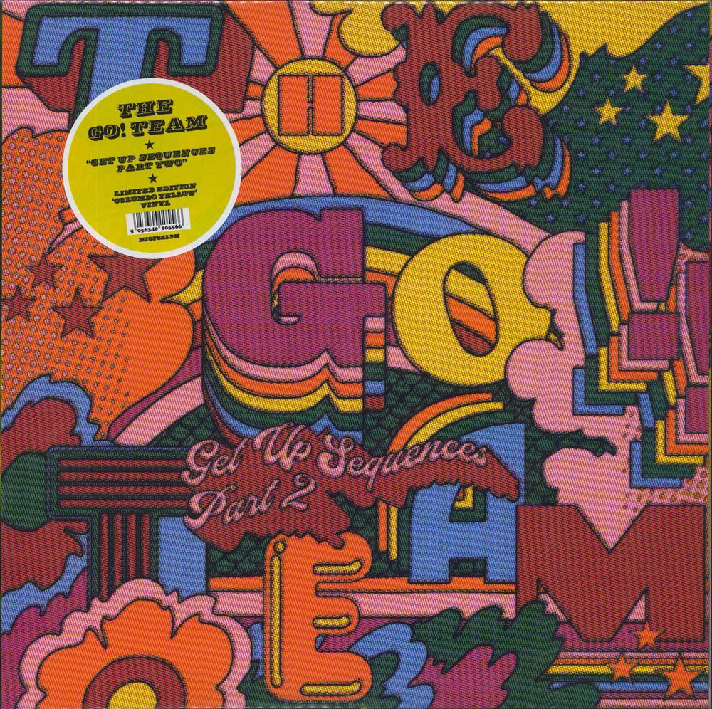 The Go! Team Get Up Sequences Part Two - Yellow Vinyl UK vinyl LP album (LP record) MI0762LPX