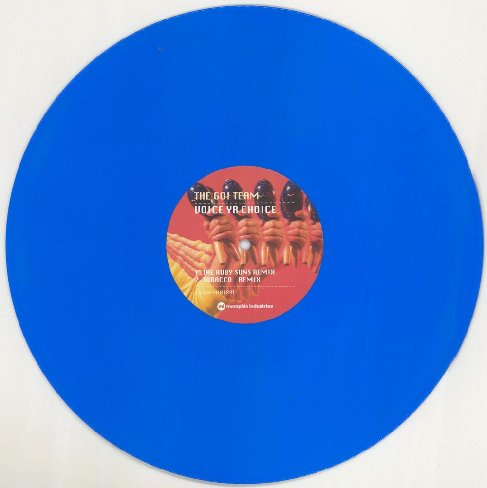 The Go! Team The Go! Team Remixed - RSD11 - Blue Vinyl UK 12" vinyl single (12 inch record / Maxi-single) G-T12TH771650