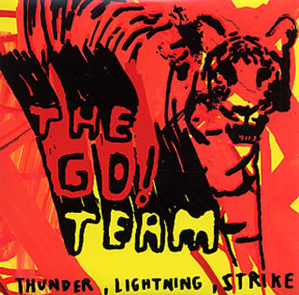 The Go! Team Thunder Lightning Strike UK Promo CD album (CDLP) GOTTLS1