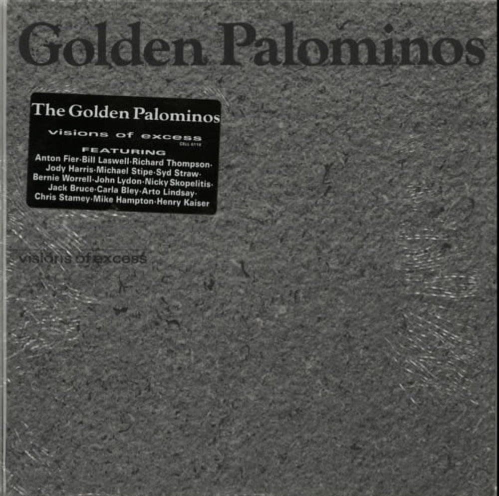 The Golden Palominos Visions Of Excess - Shrink US vinyl LP album (LP record) CELL618