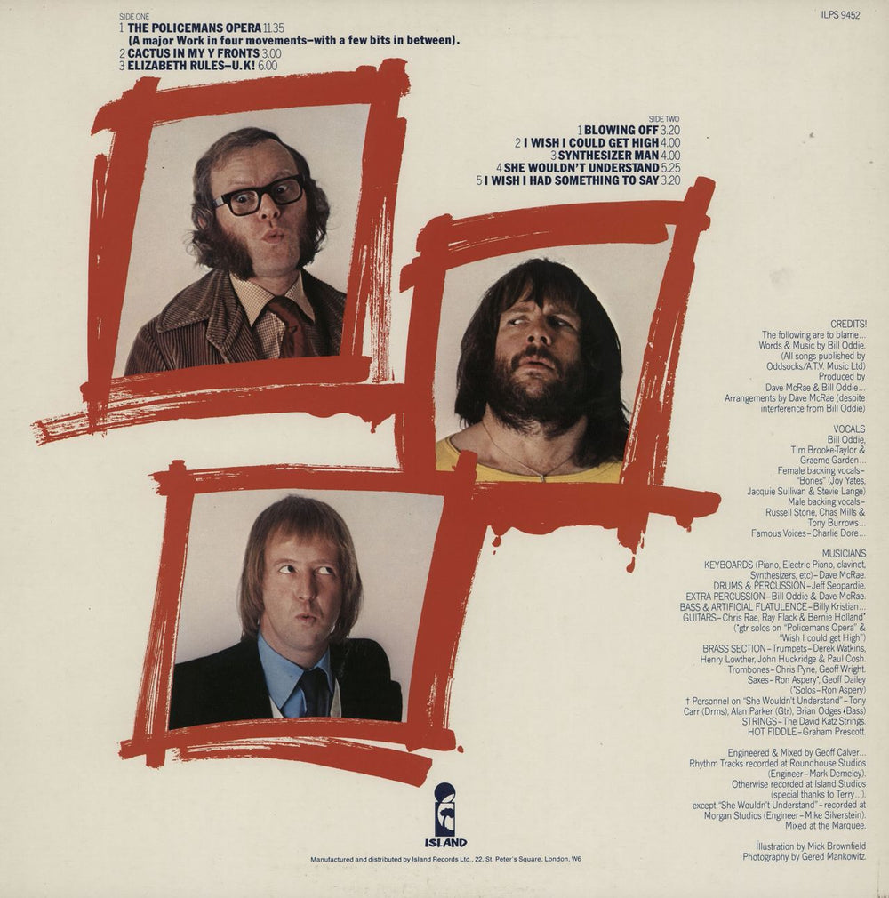 The Goodies Nothing To Do With Us UK vinyl LP album (LP record)