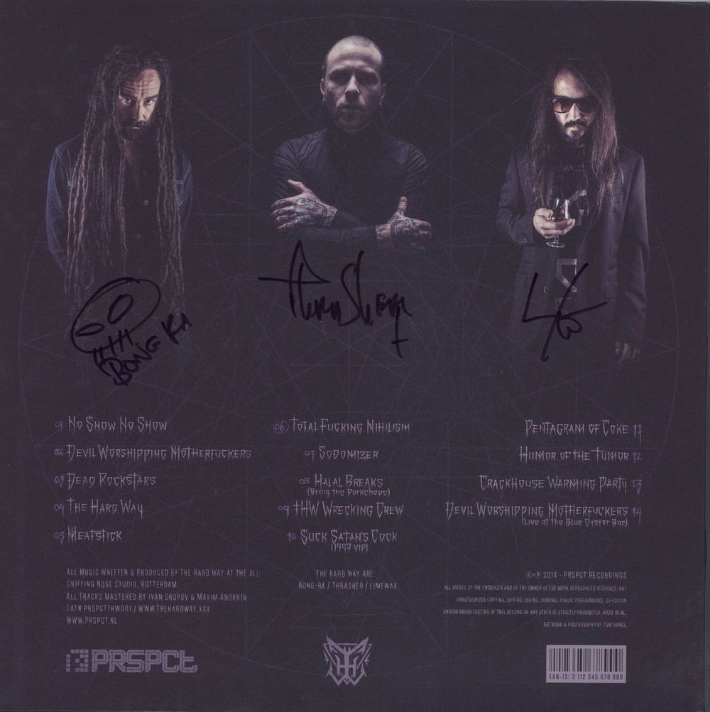 The Hard Way The Hard Way - Clear Vinyl - Autographed Dutch 2-LP vinyl record set (Double LP Album) 2112345678900