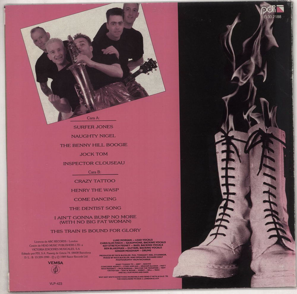 The Highliners Bound For Glory Spanish vinyl LP album (LP record)