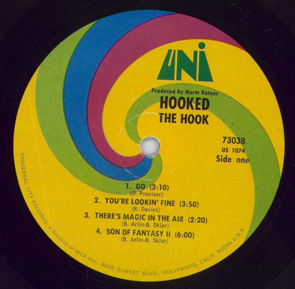 The Hook Hooked US vinyl LP album (LP record) U59LPHO827493