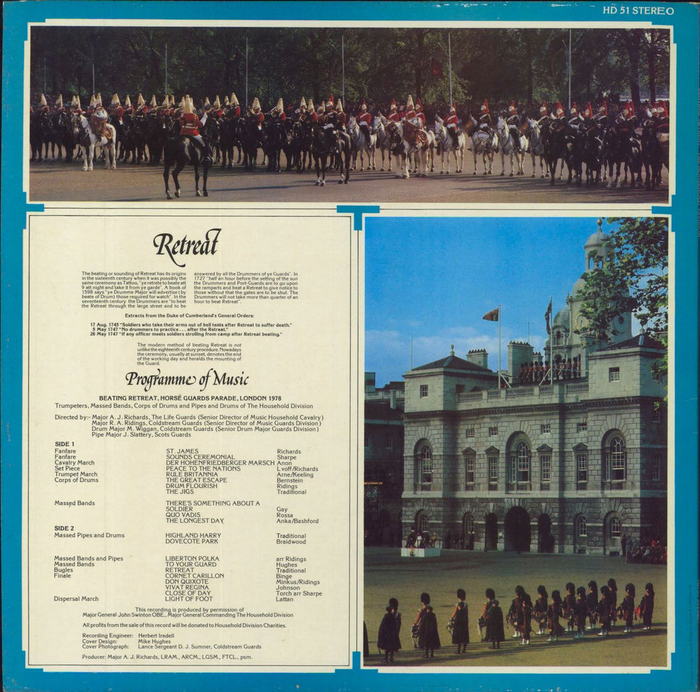 The Household Division Beating Retreat 1978 UK vinyl LP album (LP record)