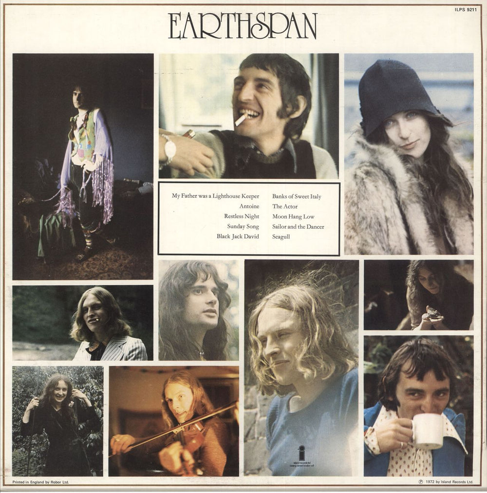 The Incredible String Band Earthspan UK vinyl LP album (LP record)