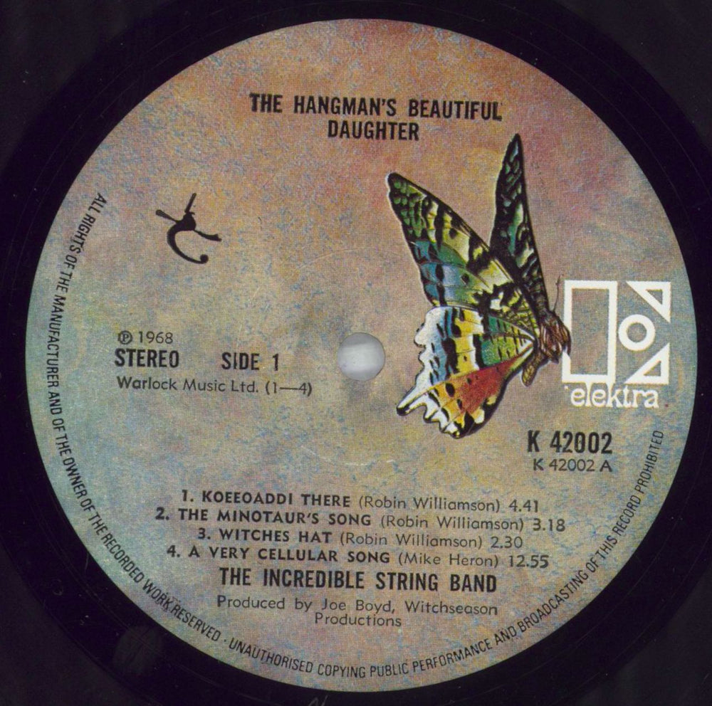 The Incredible String Band The Hangman's Beautiful Daughter + insert UK vinyl LP album (LP record) ISTLPTH544214