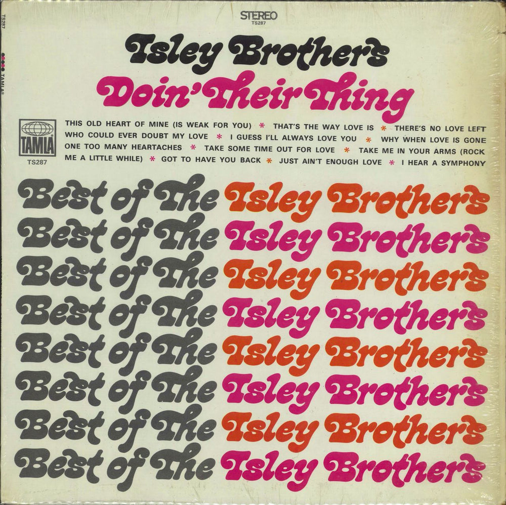 The Isley Brothers Doin’ Their Thing - shrink US vinyl LP album (LP record) TS287