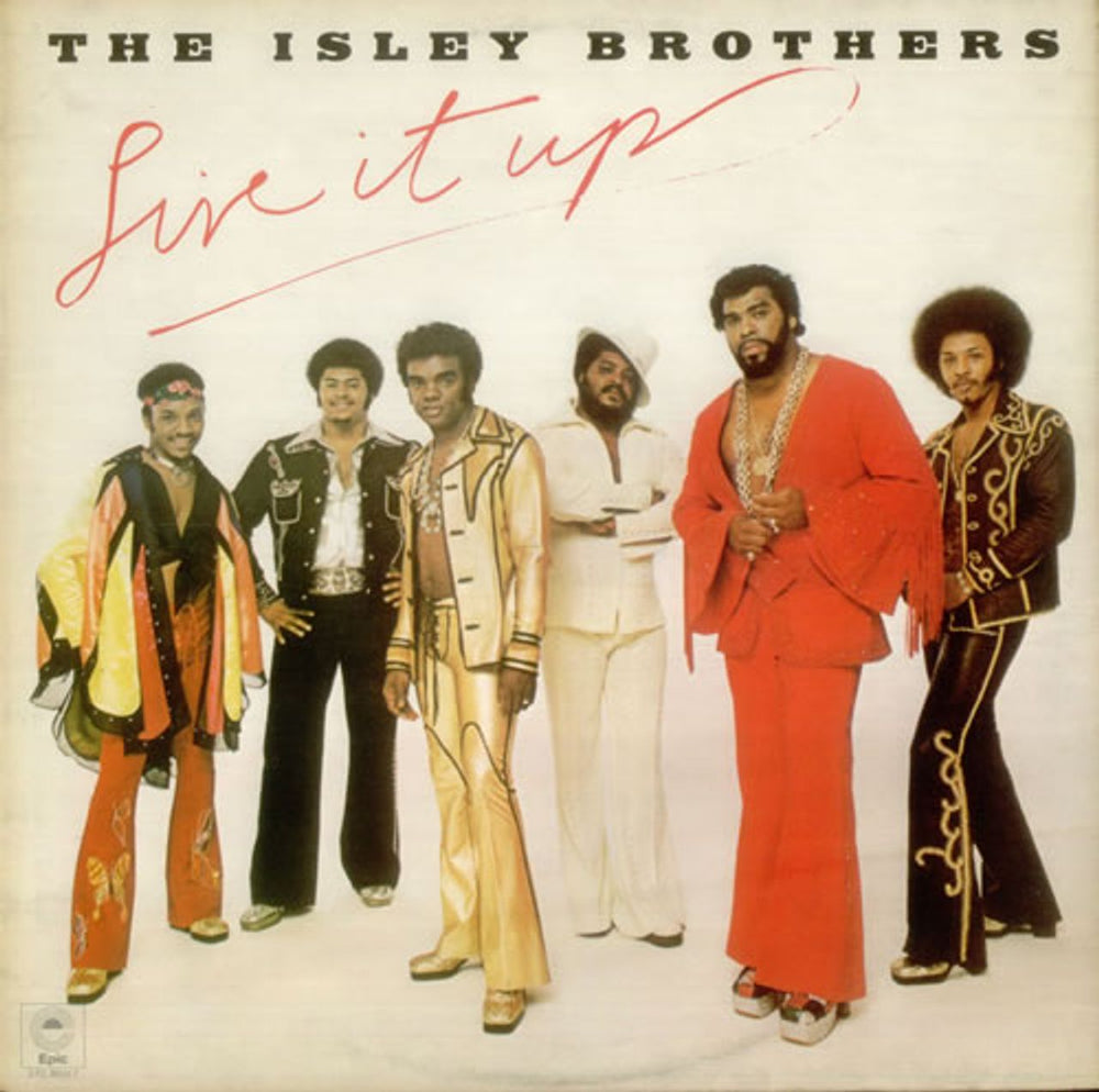 The Isley Brothers Live It Up UK vinyl LP album (LP record) EPC80317