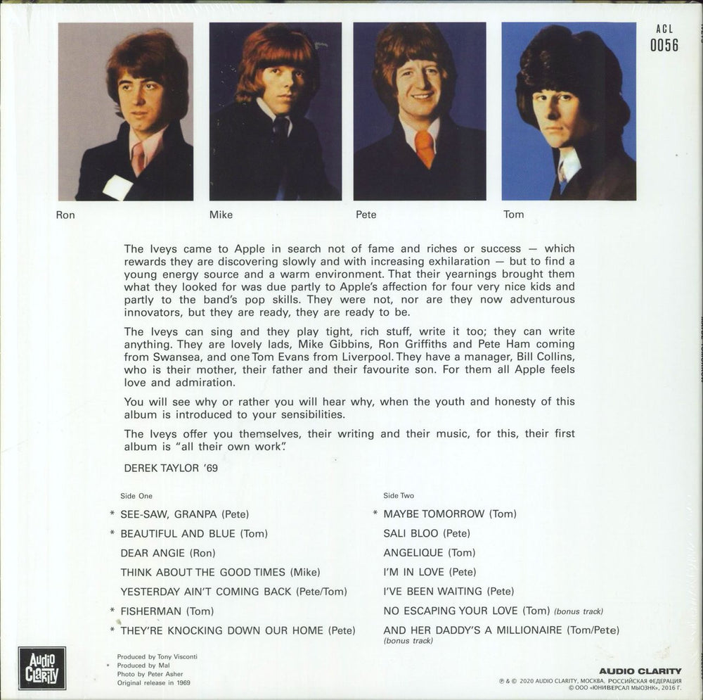 The Iveys Maybe Tomorrow Russian vinyl LP album (LP record)