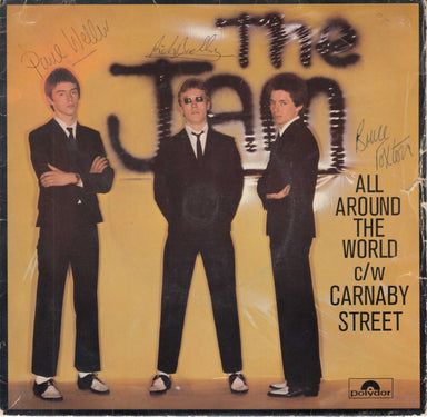 The Jam All Around The World - Autographed UK 7
