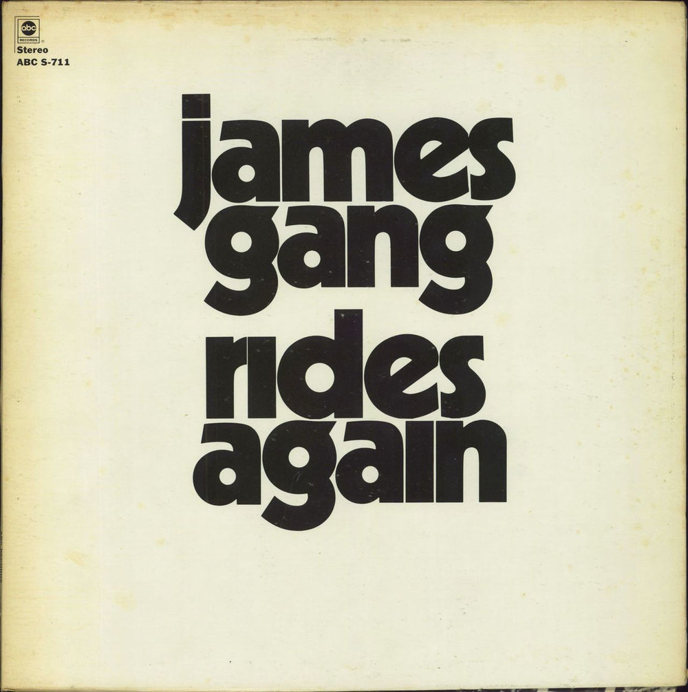 The James Gang Rides Again US vinyl LP album (LP record) ABCS-711