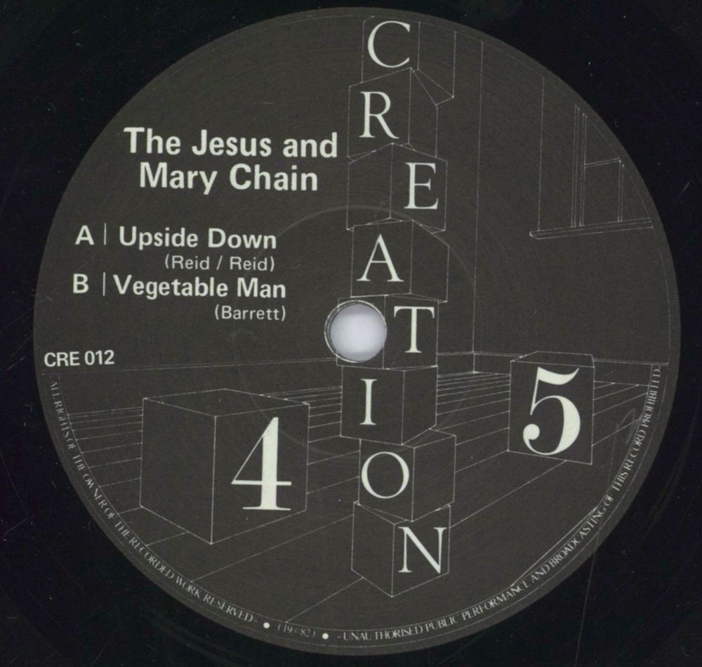 The Jesus & Mary Chain Upside Down - Reissue with T-Shirt Offer Insert UK 7" vinyl single (7 inch record / 45) JMC07UP831381