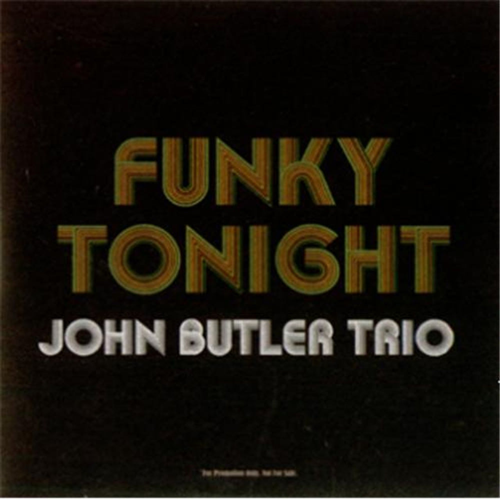 The John Butler Trio Funky Tonight UK Promo CD single (CD5 / 5") PRO16282