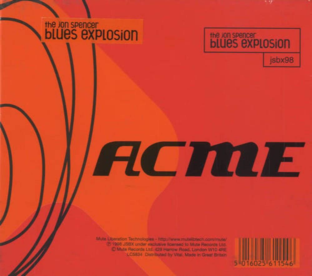 The Jon Spencer Blues Explosion Acme UK CD album (CDLP) CDSTUMM154