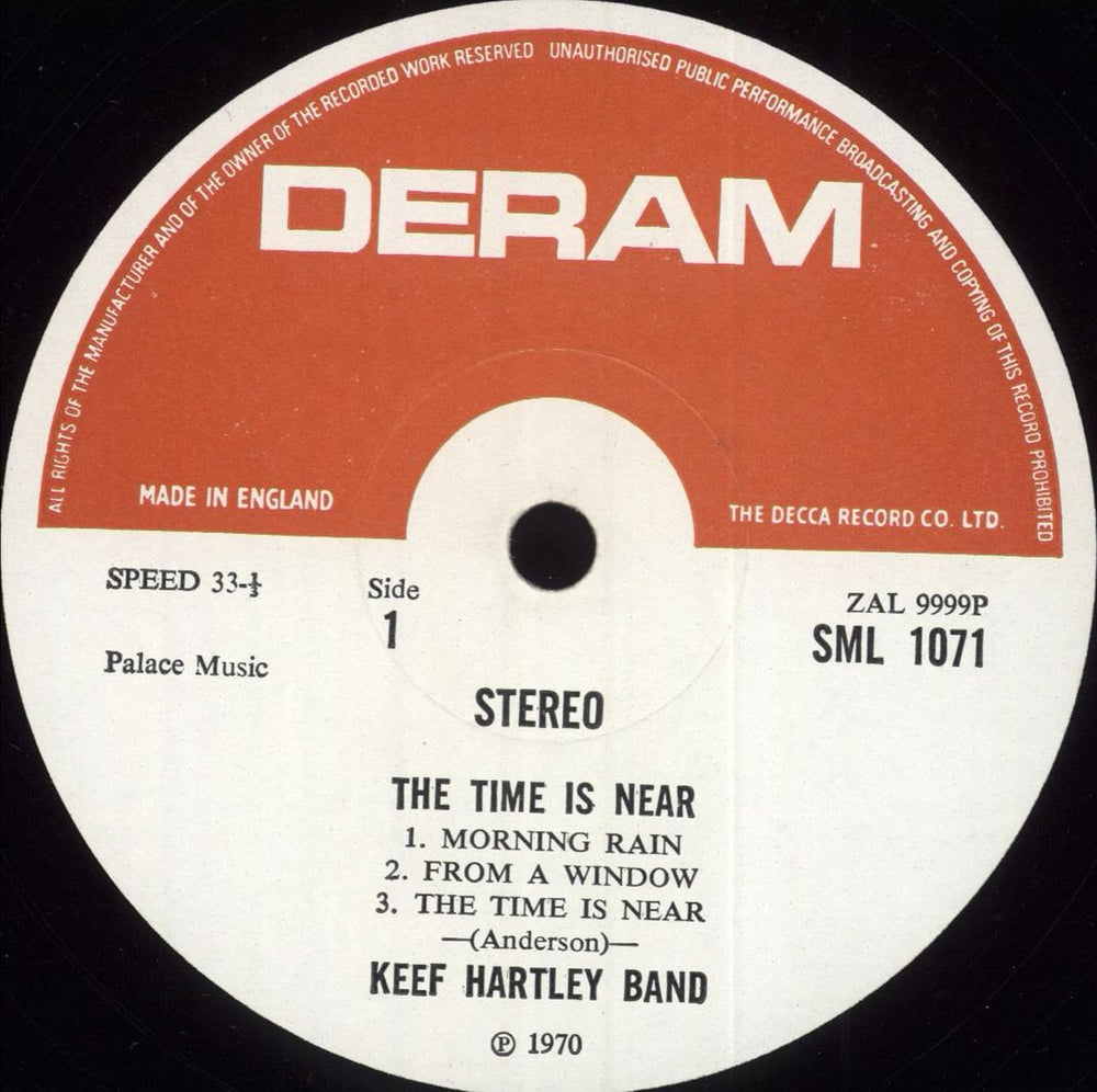 The Keef Hartley Band The Time Is Near... - VG UK vinyl LP album (LP record) KHBLPTH637934