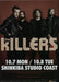 The Killers Live in Tokyo 2013 Japanese Promo handbill HANDBILL