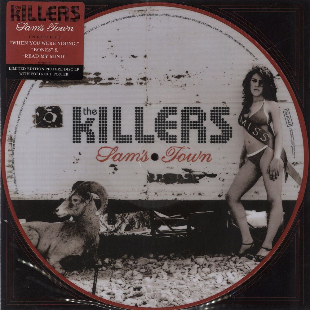 The Killers Sam's Town US picture disc LP (vinyl picture disc album) B0007221-01