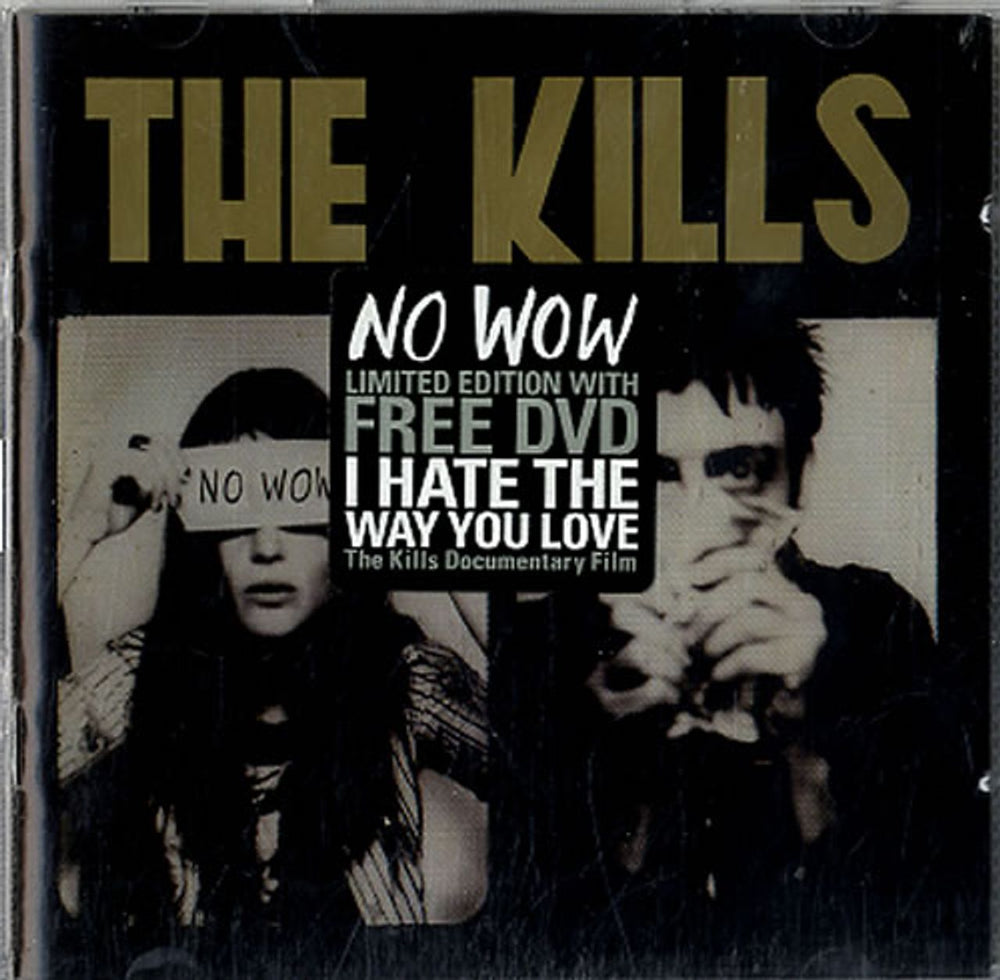 The Kills No Wow UK 2-disc CD/DVD set WIGCD149X