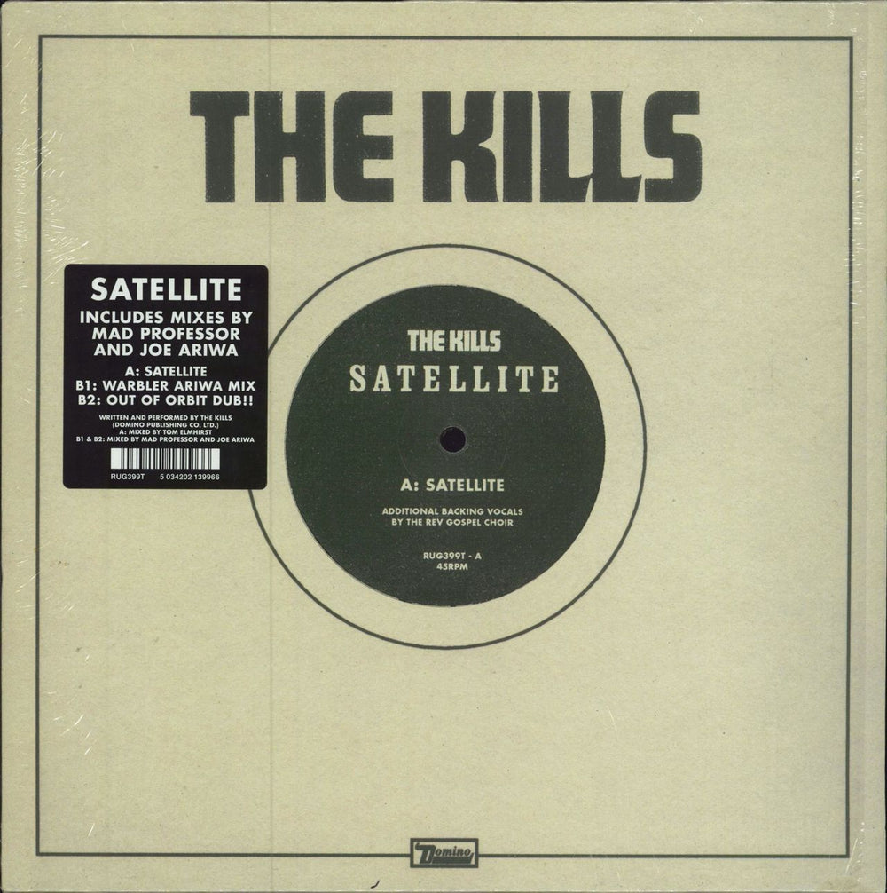 The Kills Satellite UK 10" vinyl single (10 inch record) RUG399T