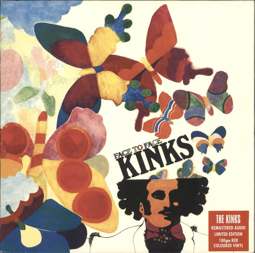 The Kinks Face To Face - 180gram Red Vinyl UK vinyl LP album (LP record) 88875113261