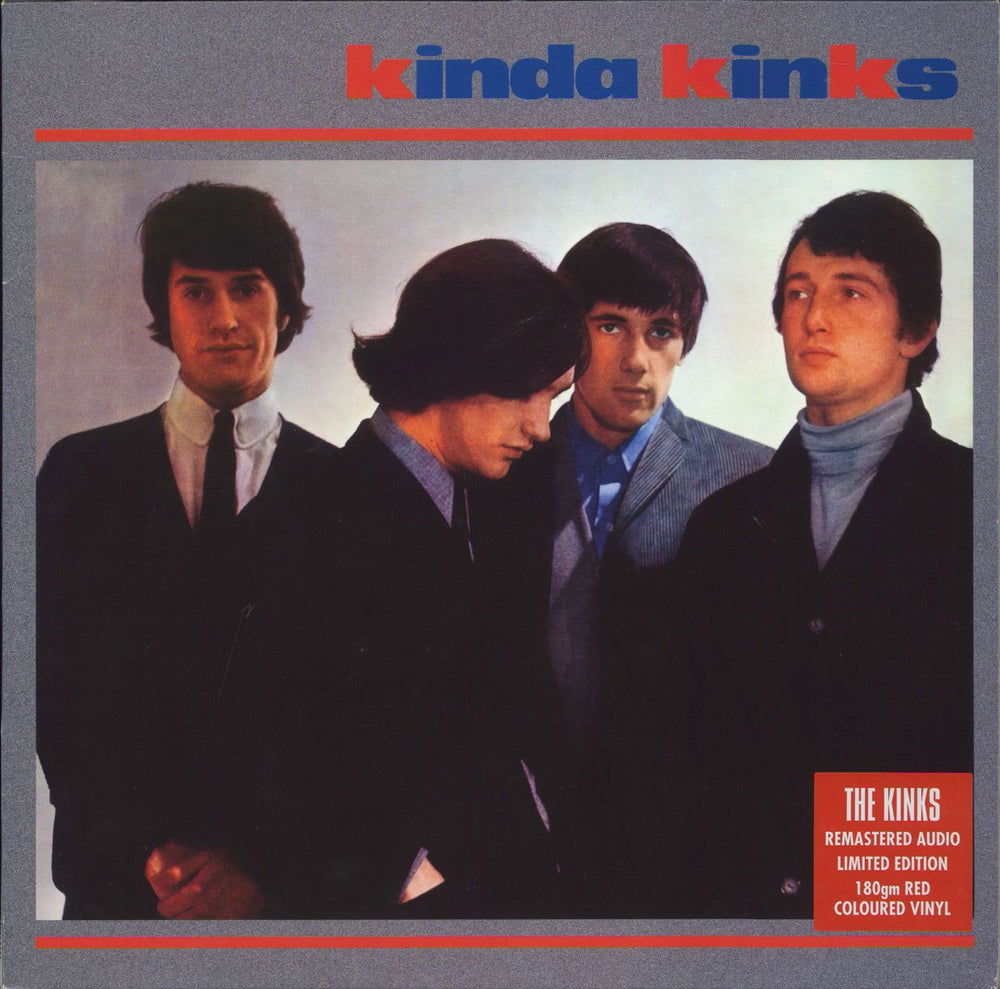 The Kinks Kinda Kinks - 180gram Red Vinyl UK vinyl LP album (LP record) 88875113241