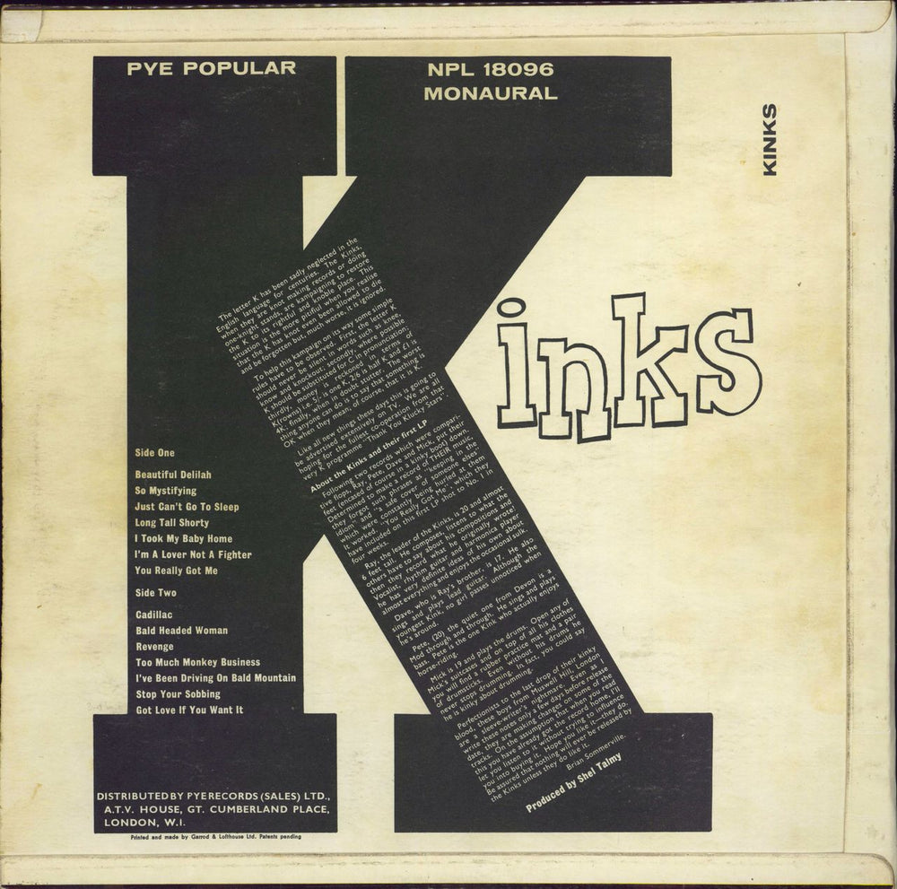 The Kinks Kinks - 1st - EX UK vinyl LP album (LP record)