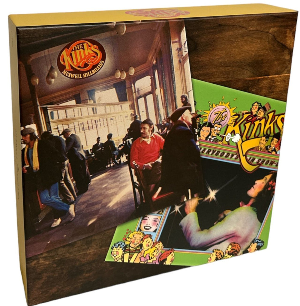 The Kinks Muswell Hillbillies & Everybody's In Showbiz - Everybody's A Star - 50th Anniversary Edition UK CD Album Box Set BMGCAT720DBOX