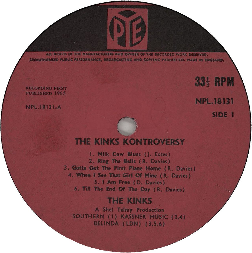 The Kinks The Kink Kontroversy - 1st UK vinyl LP album (LP record) KINLPTH664833