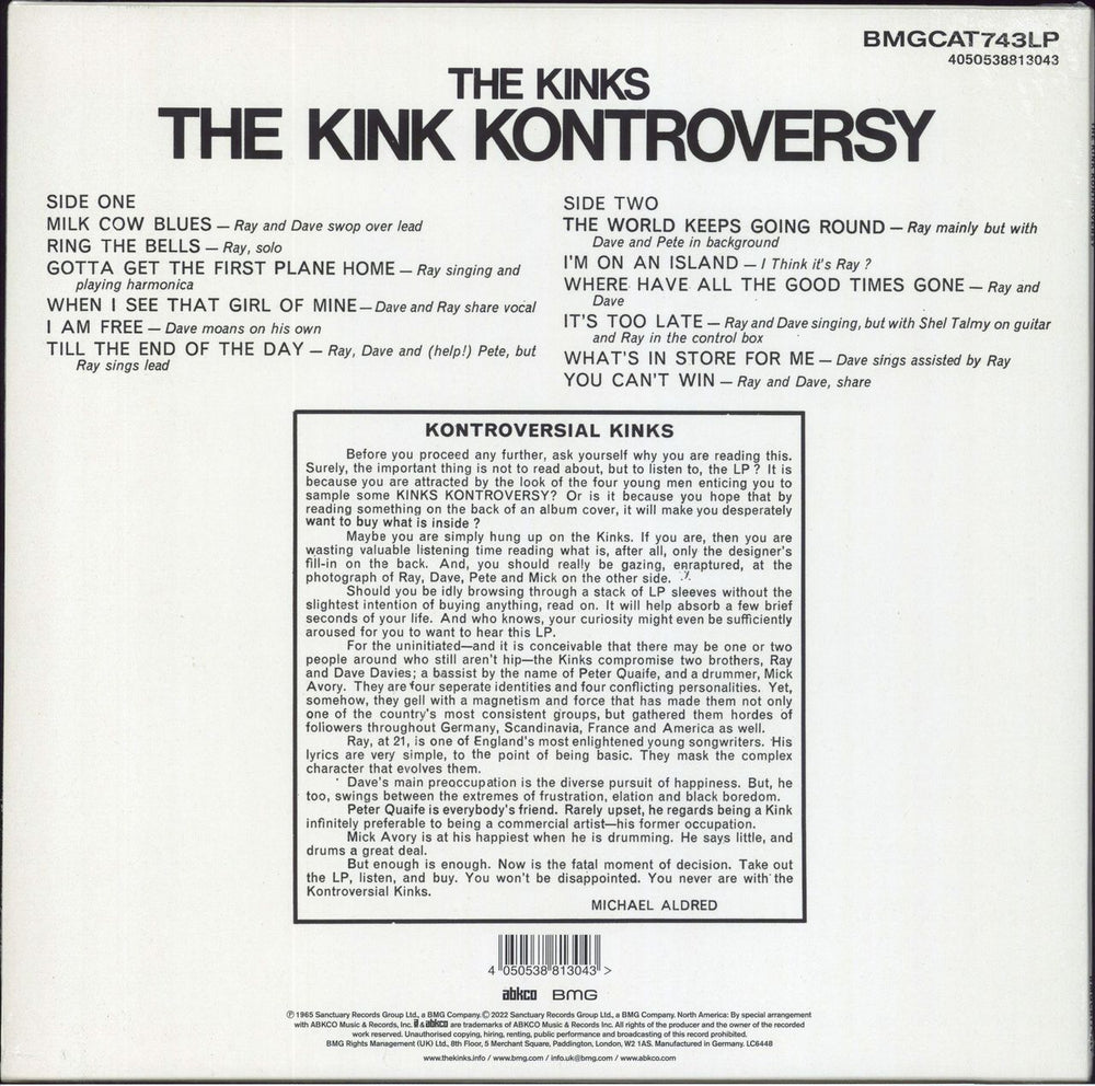 The Kinks The Kink Kontroversy - Sealed UK vinyl LP album (LP record) 4050538813043