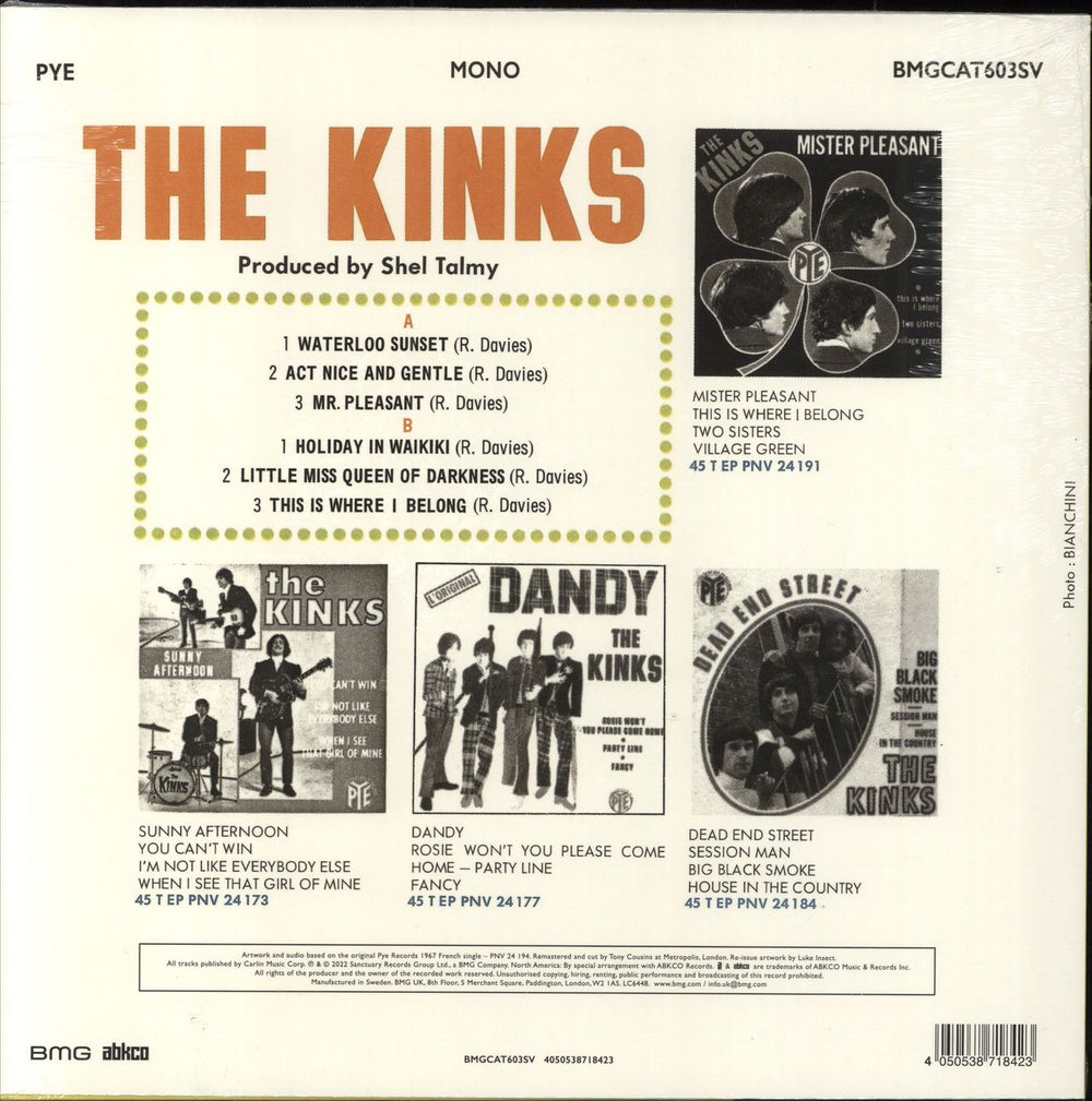 The Kinks Waterloo Sunset EP - RSD 2022 - Yellow Vinyl - Sealed UK 12" vinyl single (12 inch record / Maxi-single) 4050538718423