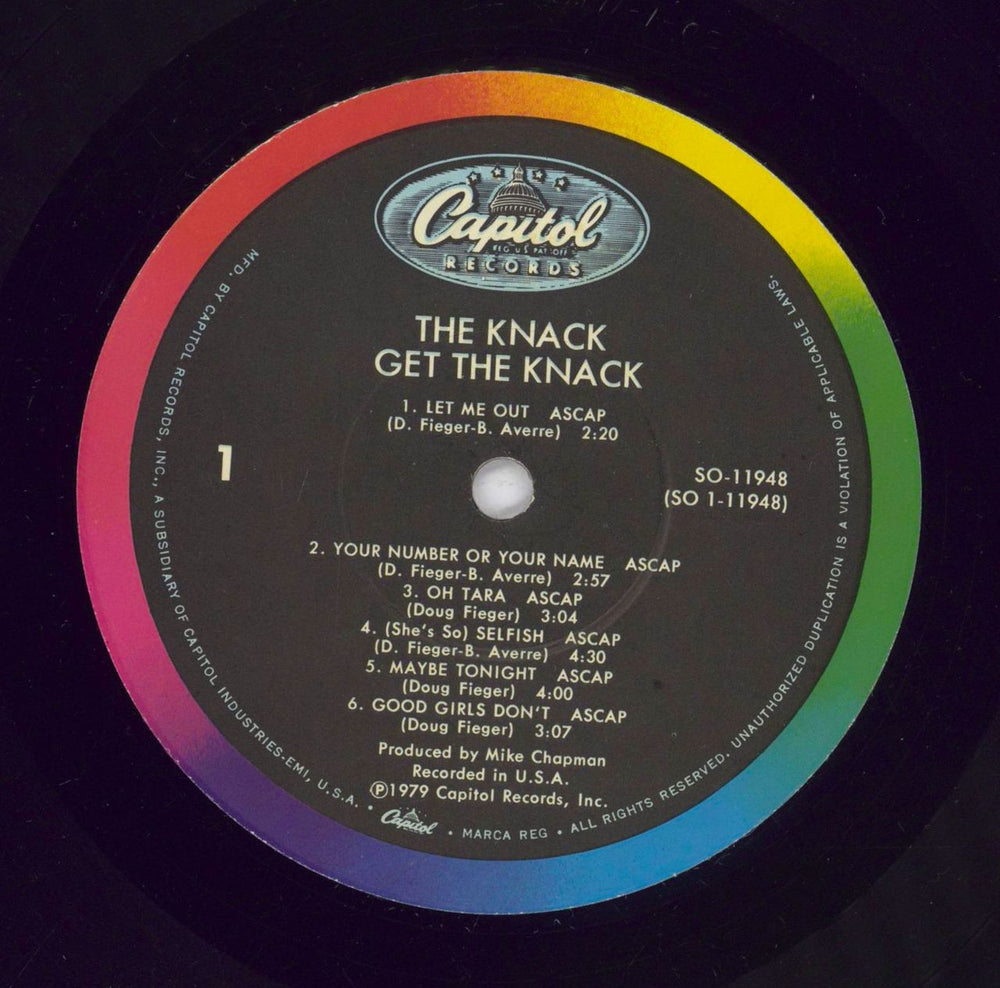 The Knack (70s) Get The Knack US vinyl LP album (LP record) TKCLPGE769411