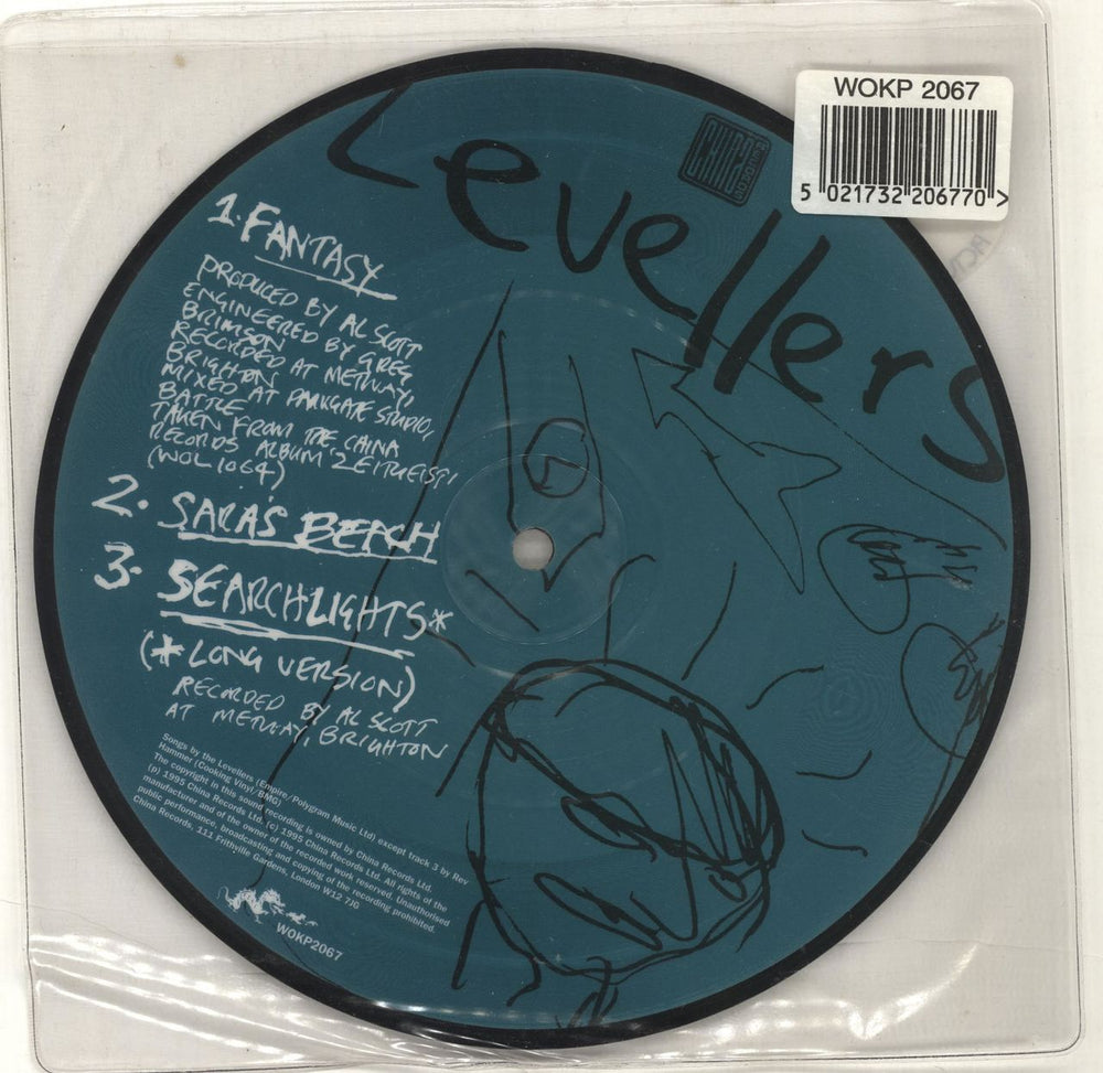 The Levellers Fantasy UK 7" vinyl picture disc (7 inch picture disc single) LVL7PFA159147