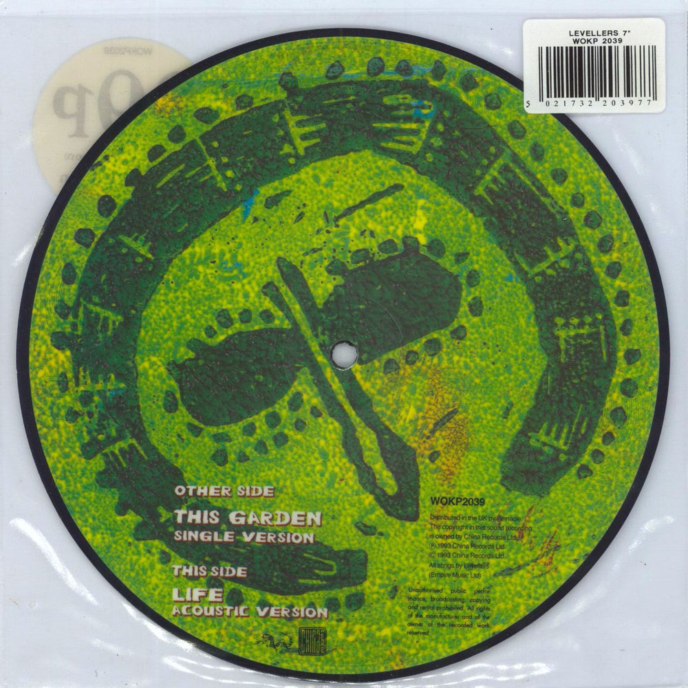 The Levellers This Garden - Numbered UK 7" vinyl picture disc (7 inch picture disc single) 5021732203977