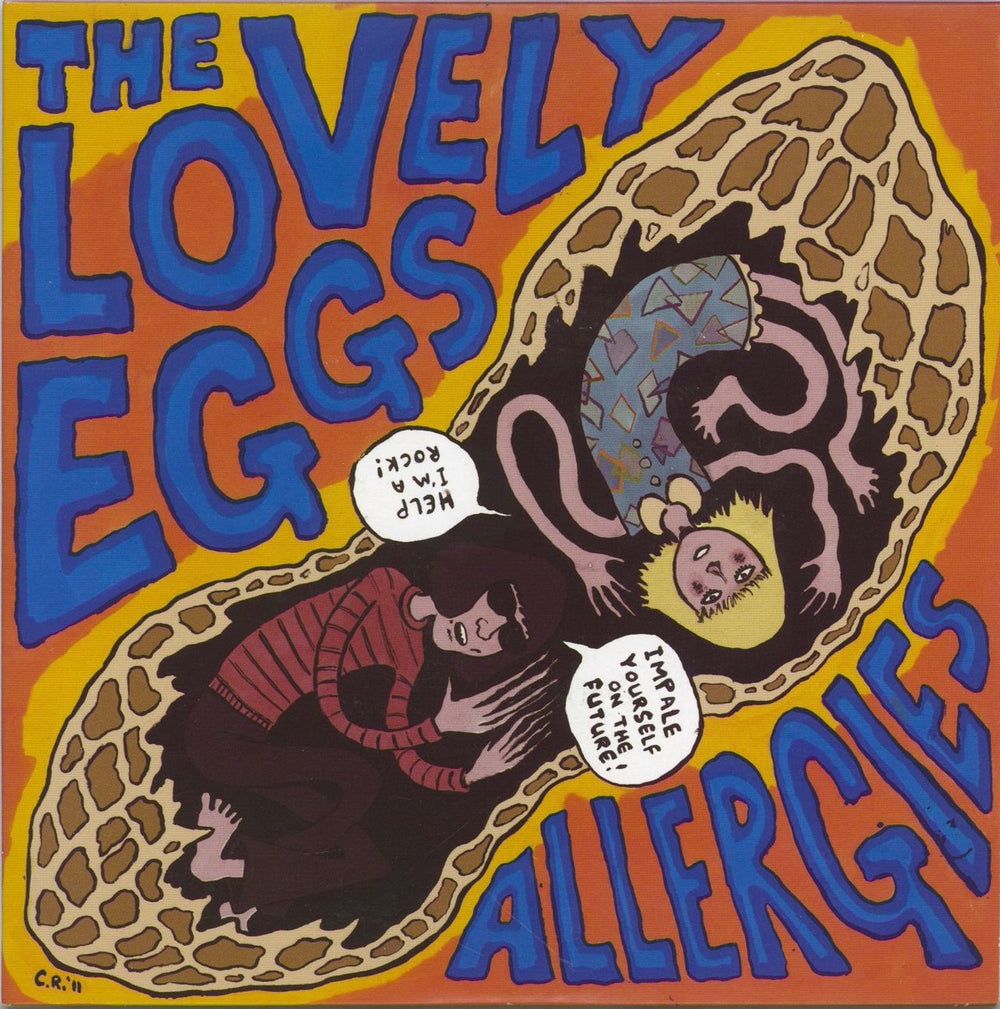 The Lovely Eggs Allergies - Yellow Vinyl + Numbered Sleeve UK 7" vinyl single (7 inch record / 45) PURE276S