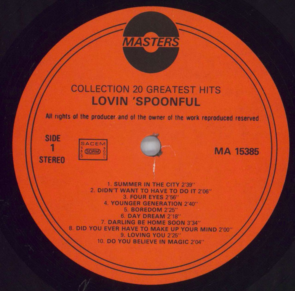 The Lovin' Spoonful Collection Dutch vinyl LP album (LP record) LSPLPCO816938