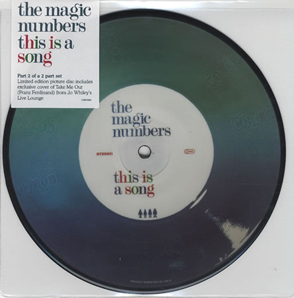 The Magic Numbers This Is A Song UK 7" vinyl picture disc (7 inch picture disc single) HVN165X