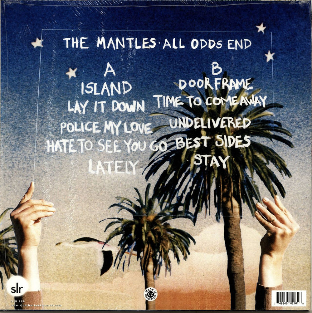 The Mantles All Odds End - Beer/Blue splatter vinyl US vinyl LP album (LP record)