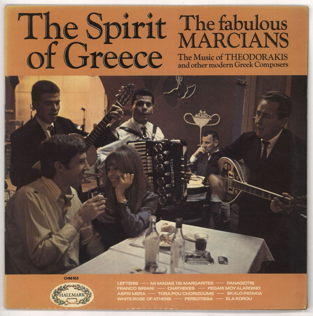 The Marcians The Spirit Of Greece UK vinyl LP album (LP record) CHM653